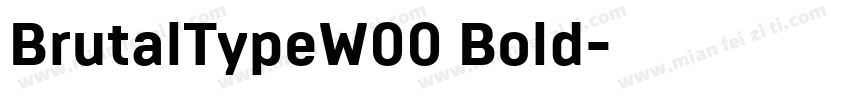 BrutalTypeW00 Bold字体转换